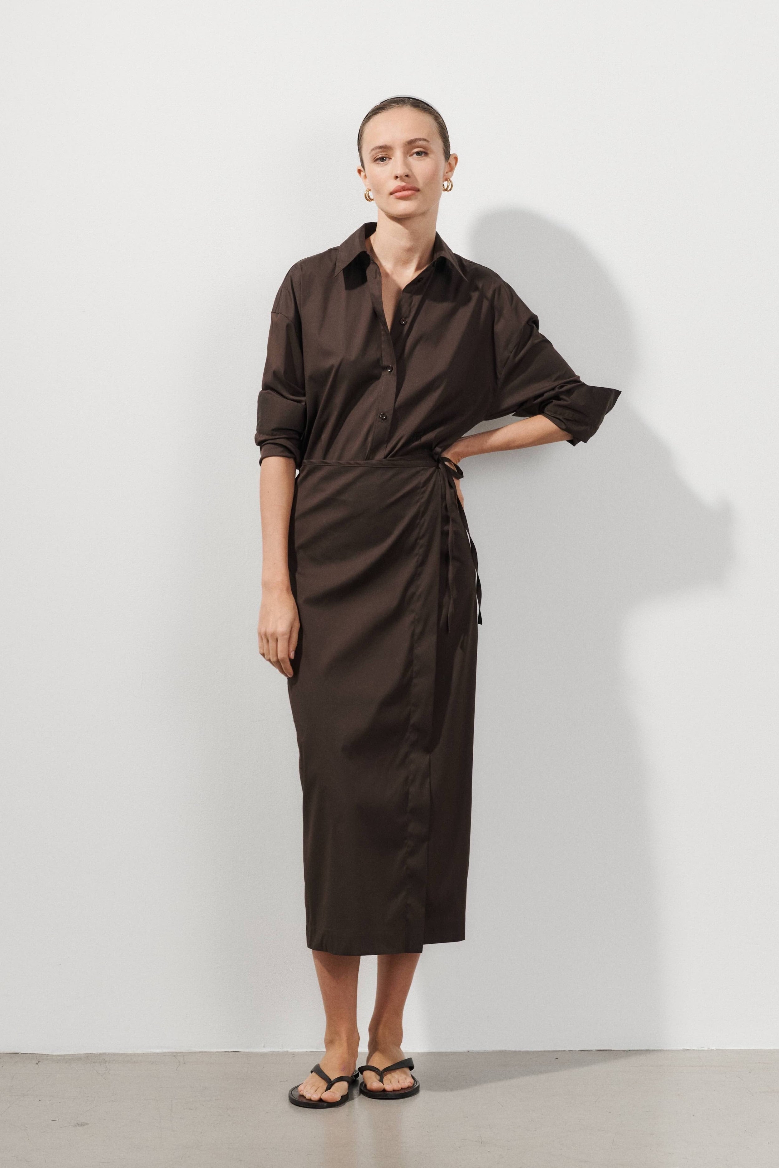 Chemise marron Kaia