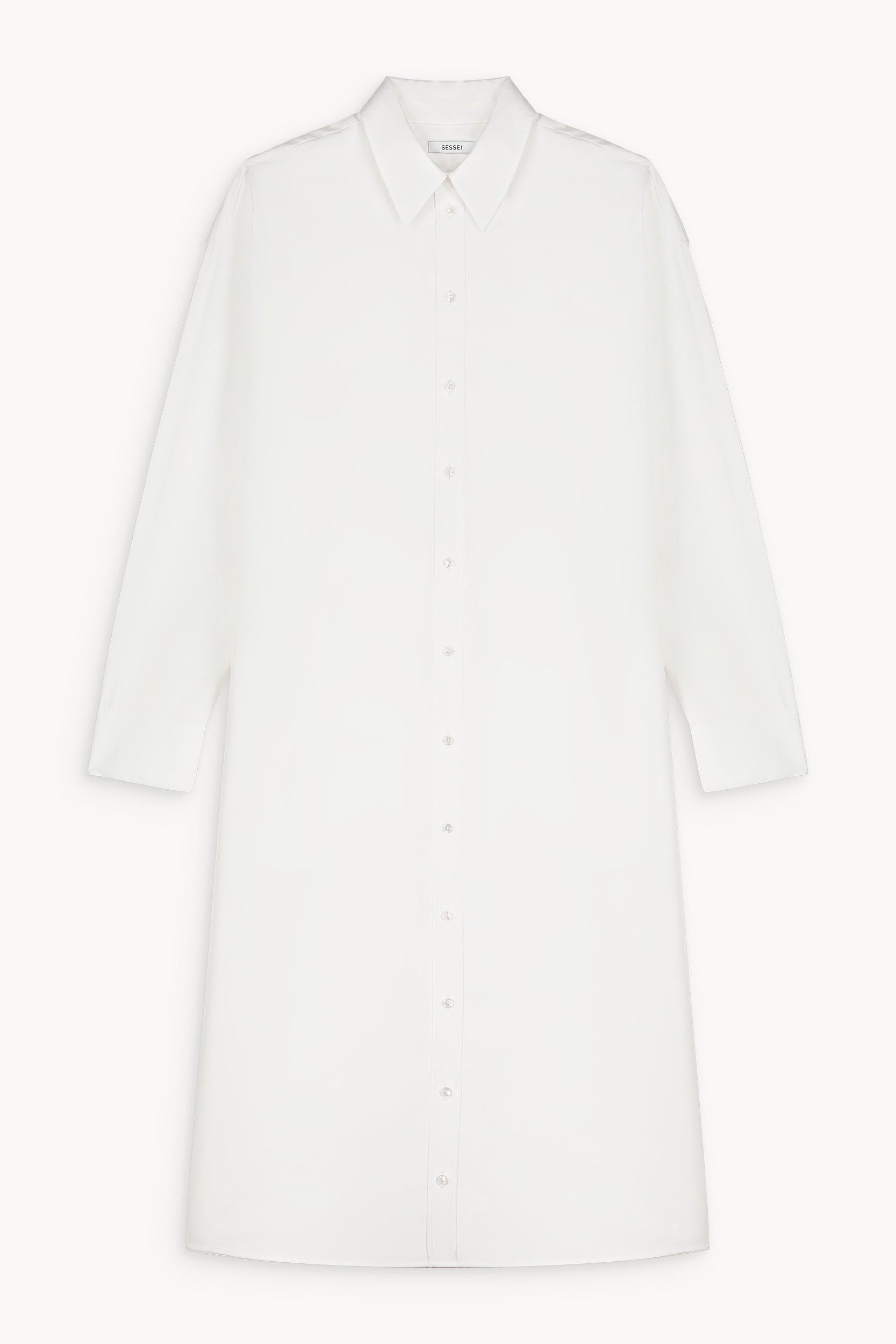 Kate White Oversized Shirt Dress 