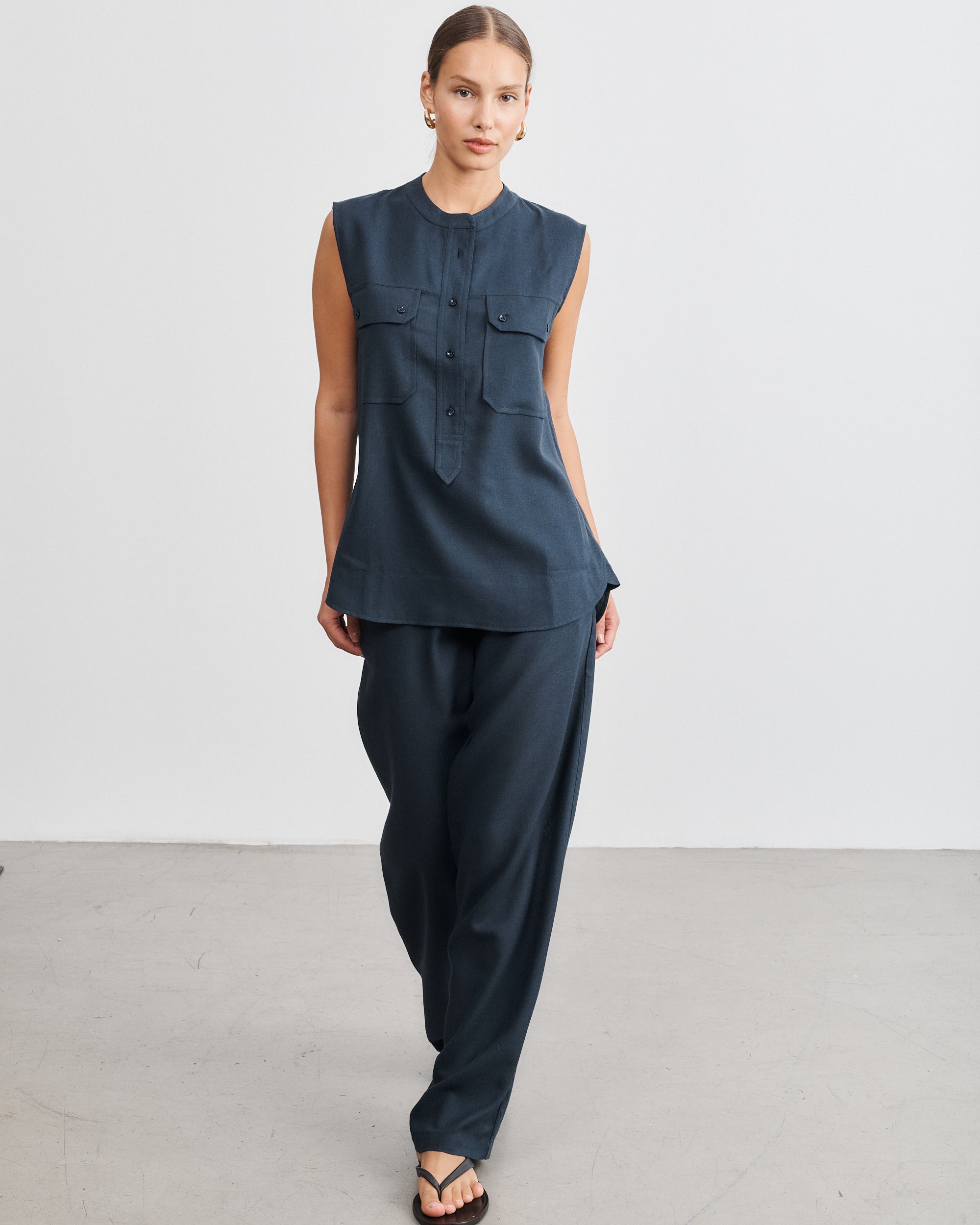 Chemise marine Lenny