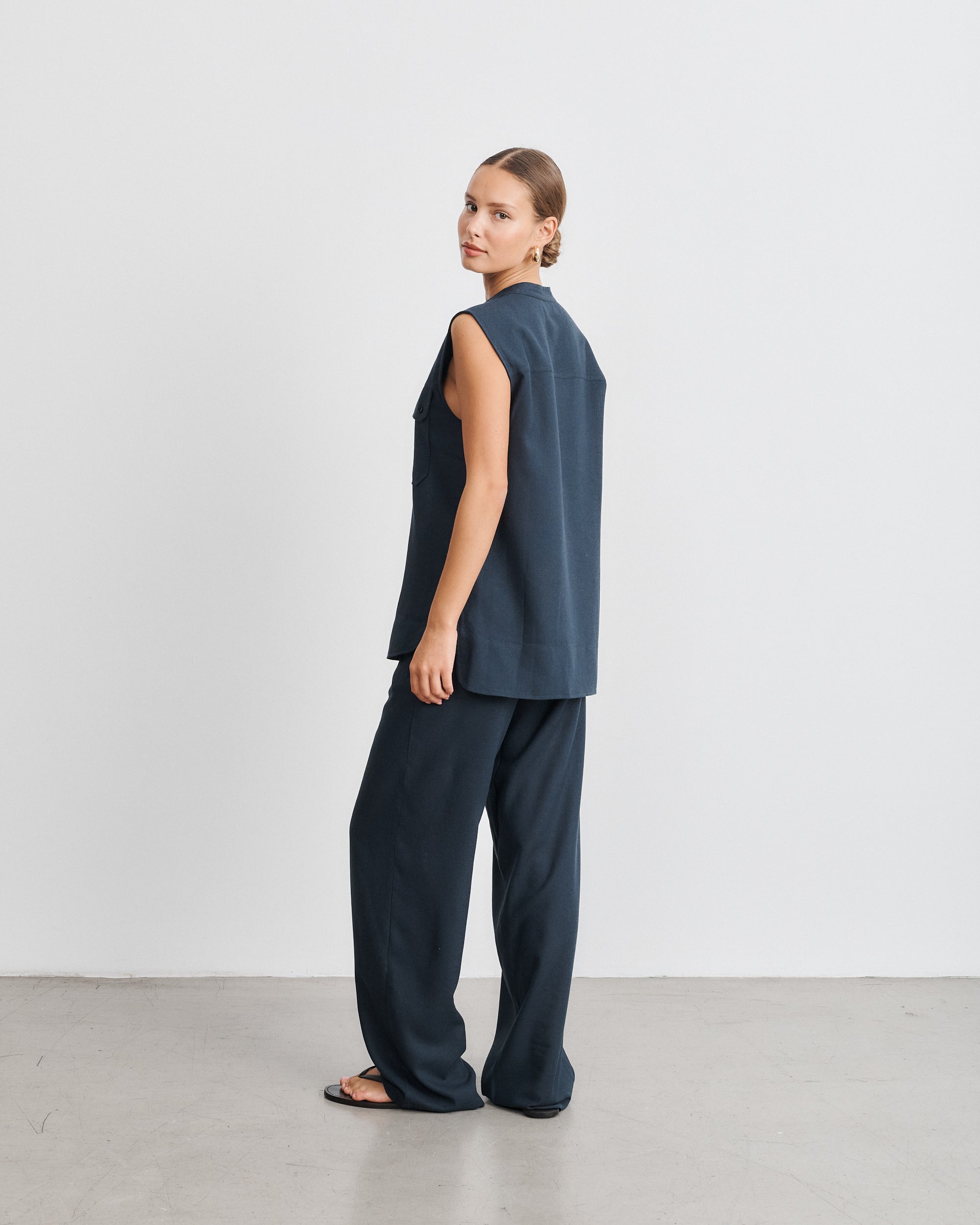 Chemise marine Lenny