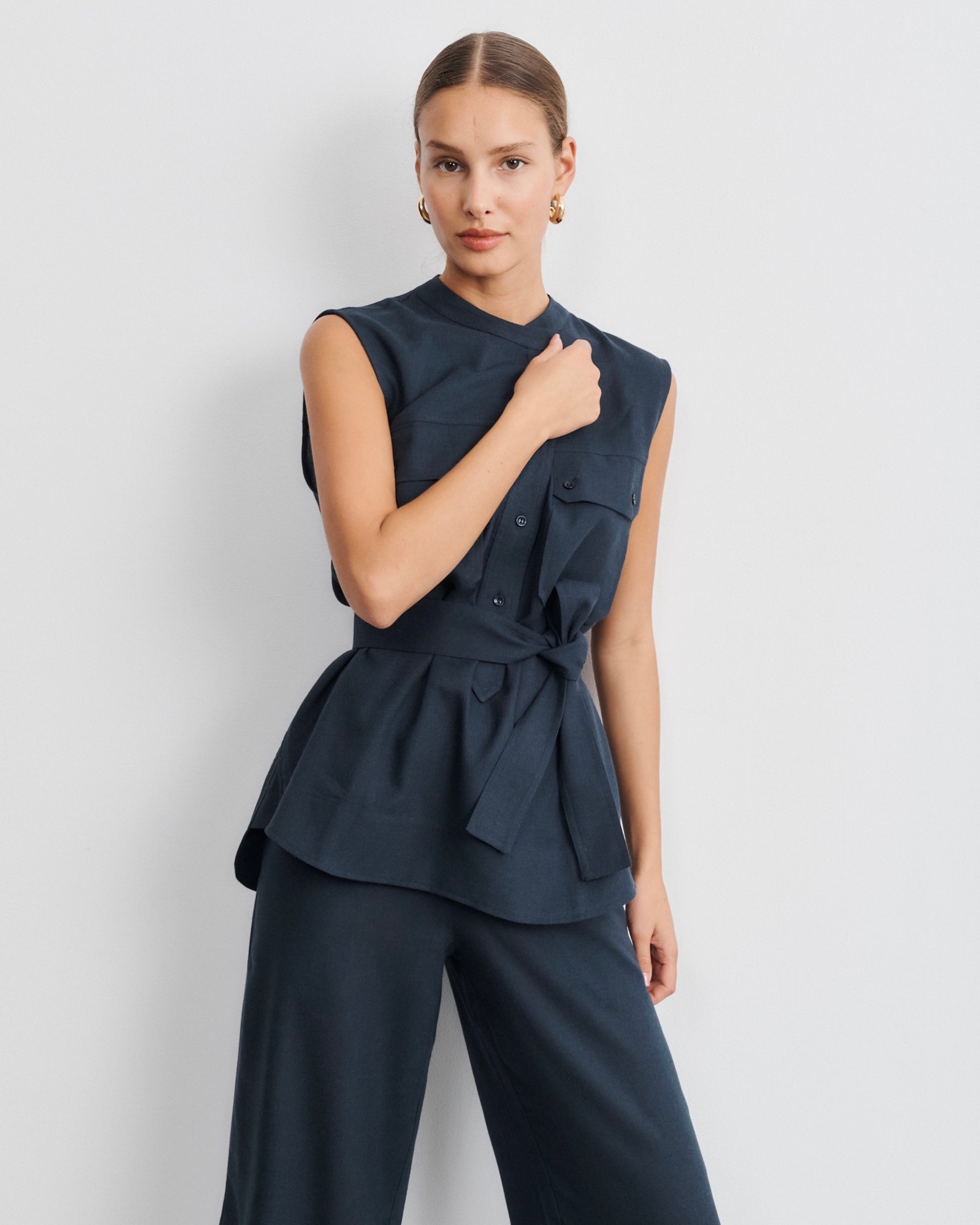 Chemise marine Lenny