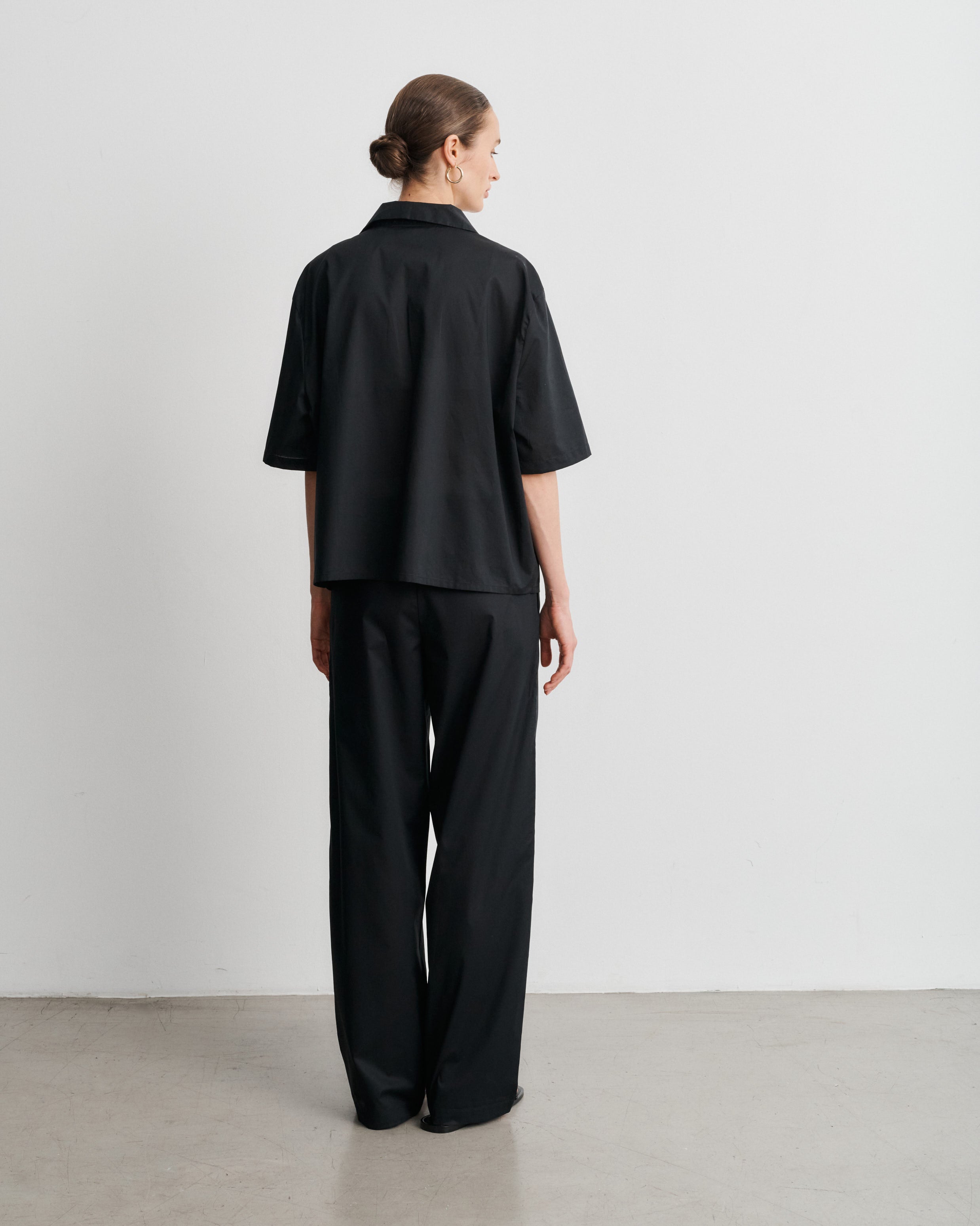Lou Black Cotton Voile Pants