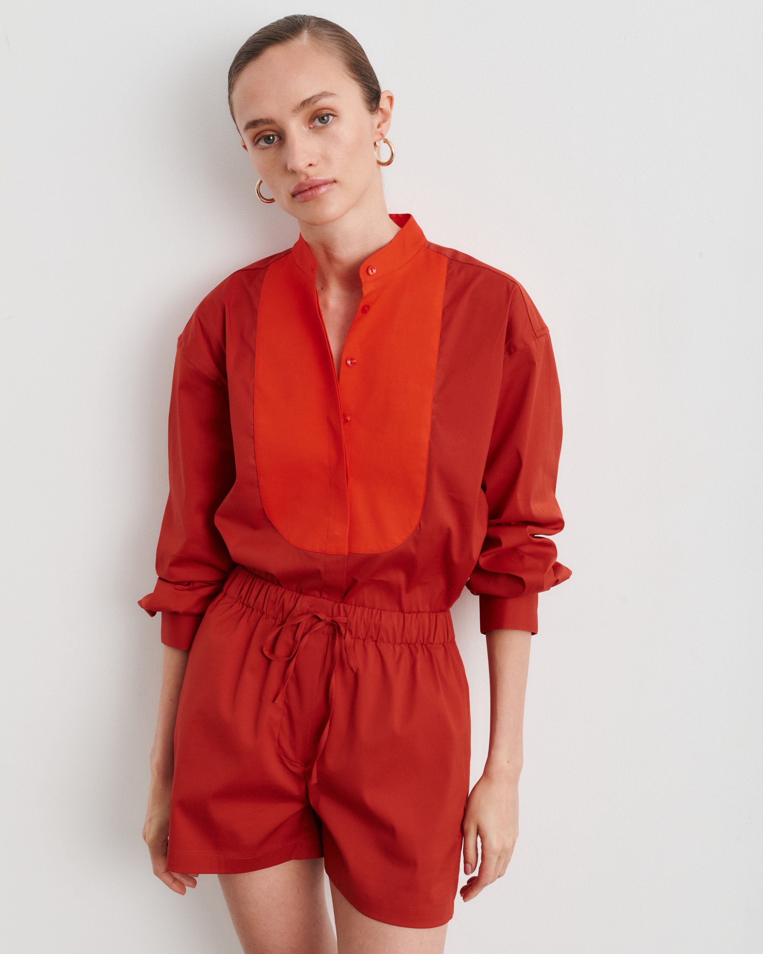 Chemise de nuit longue col classique en popeline de coton, essentiel rayé Laurence Tavernier | La Redoute Chemise de nuit longue col classique en popeline de coton, essentiel rayé Laurence Tavernier | La Redoute