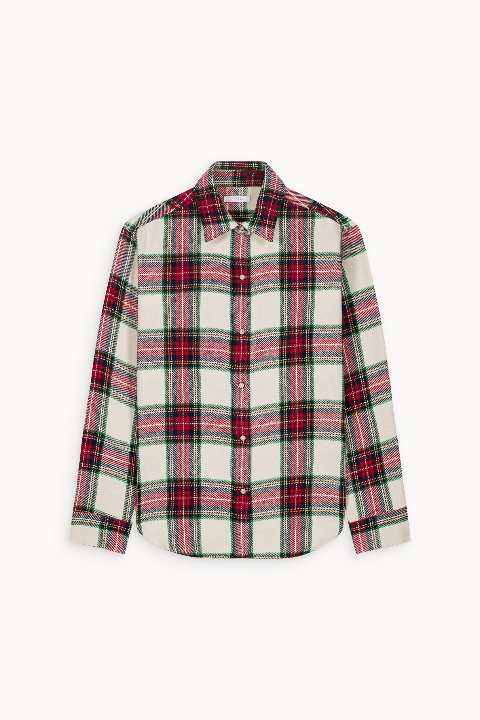 Surchemise en tartan rouge Zoey