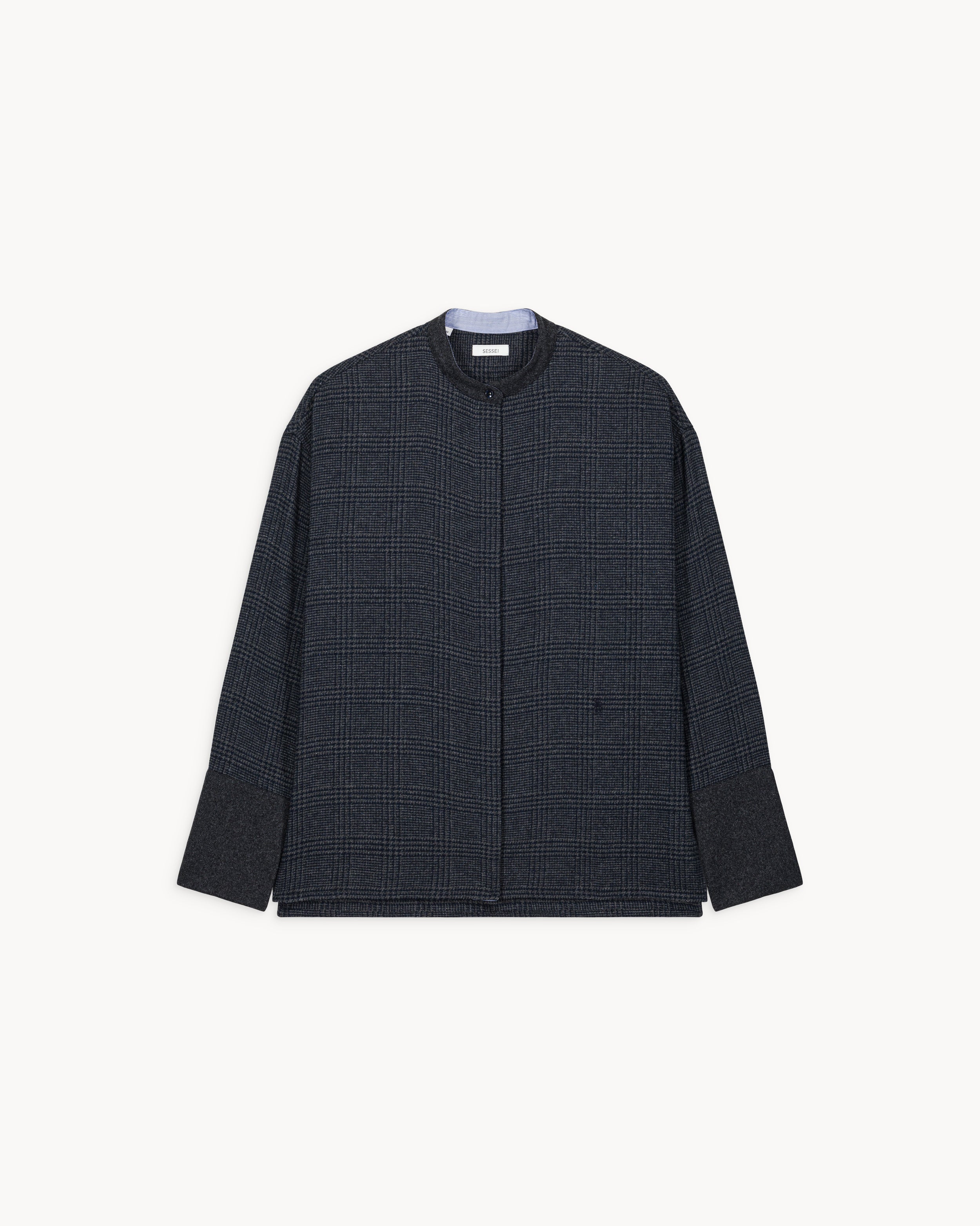 Bianca Prince of Wales wool blend shirt