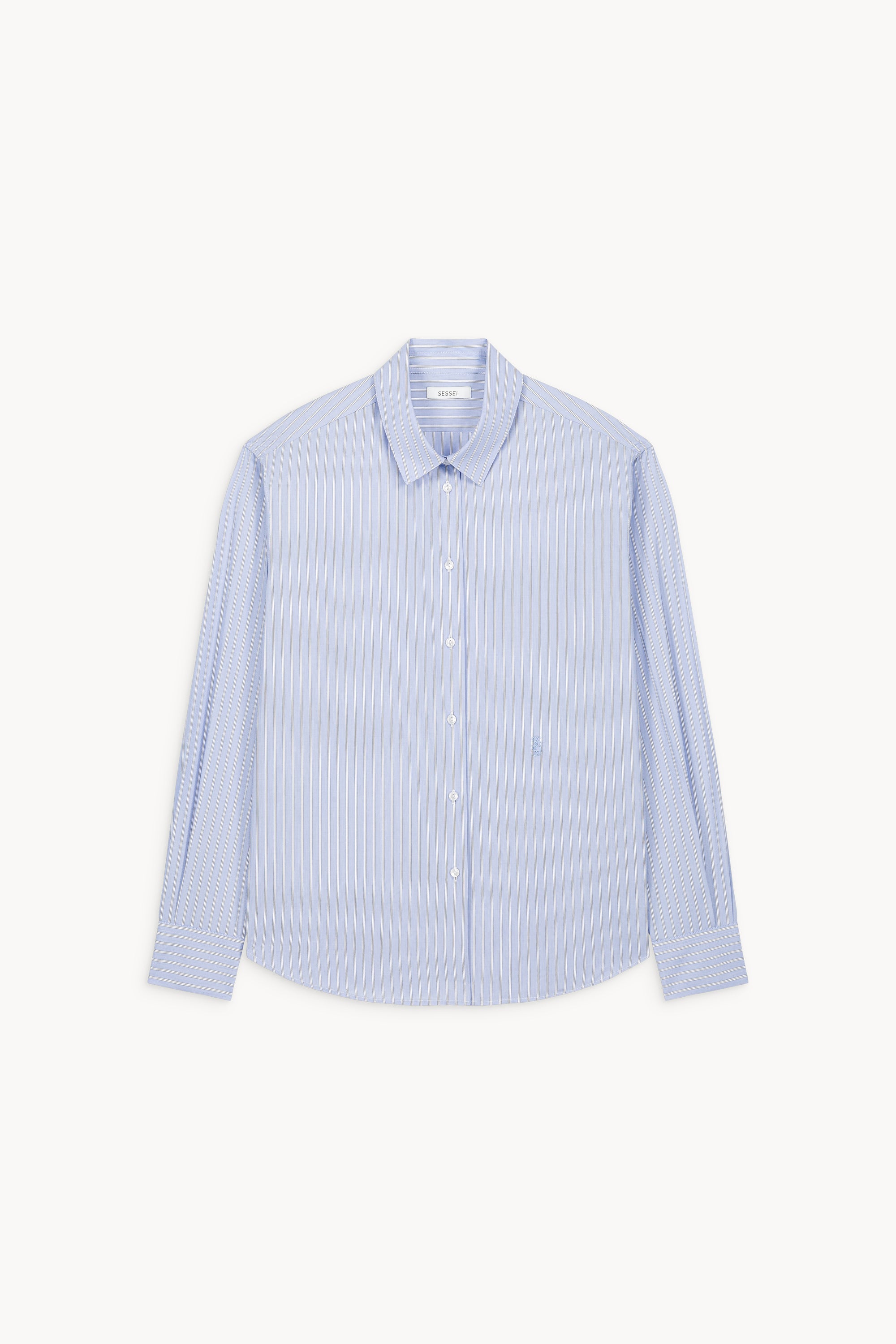 Esther light blue striped shirt