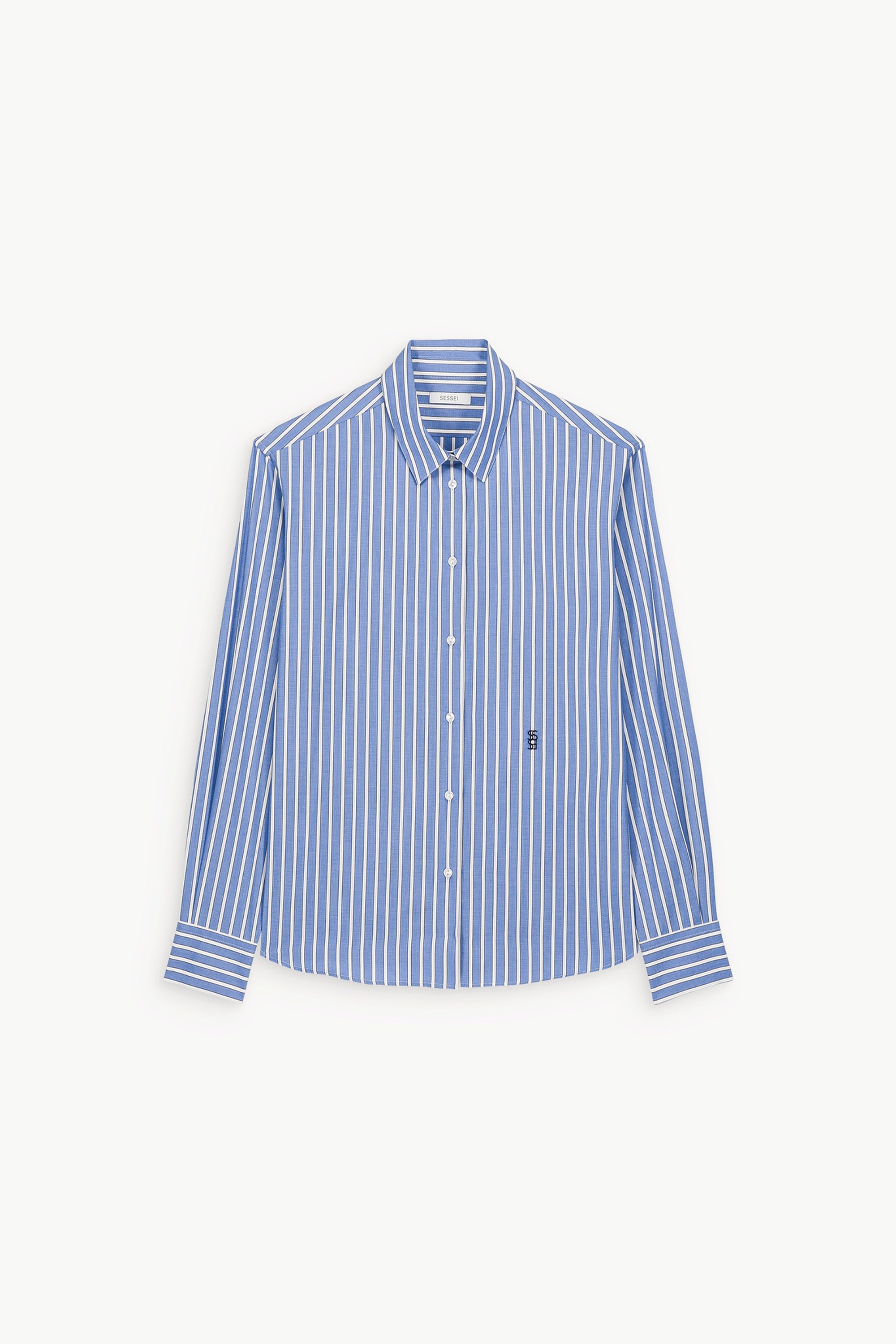 Esther Bi-Blue Striped Shirt