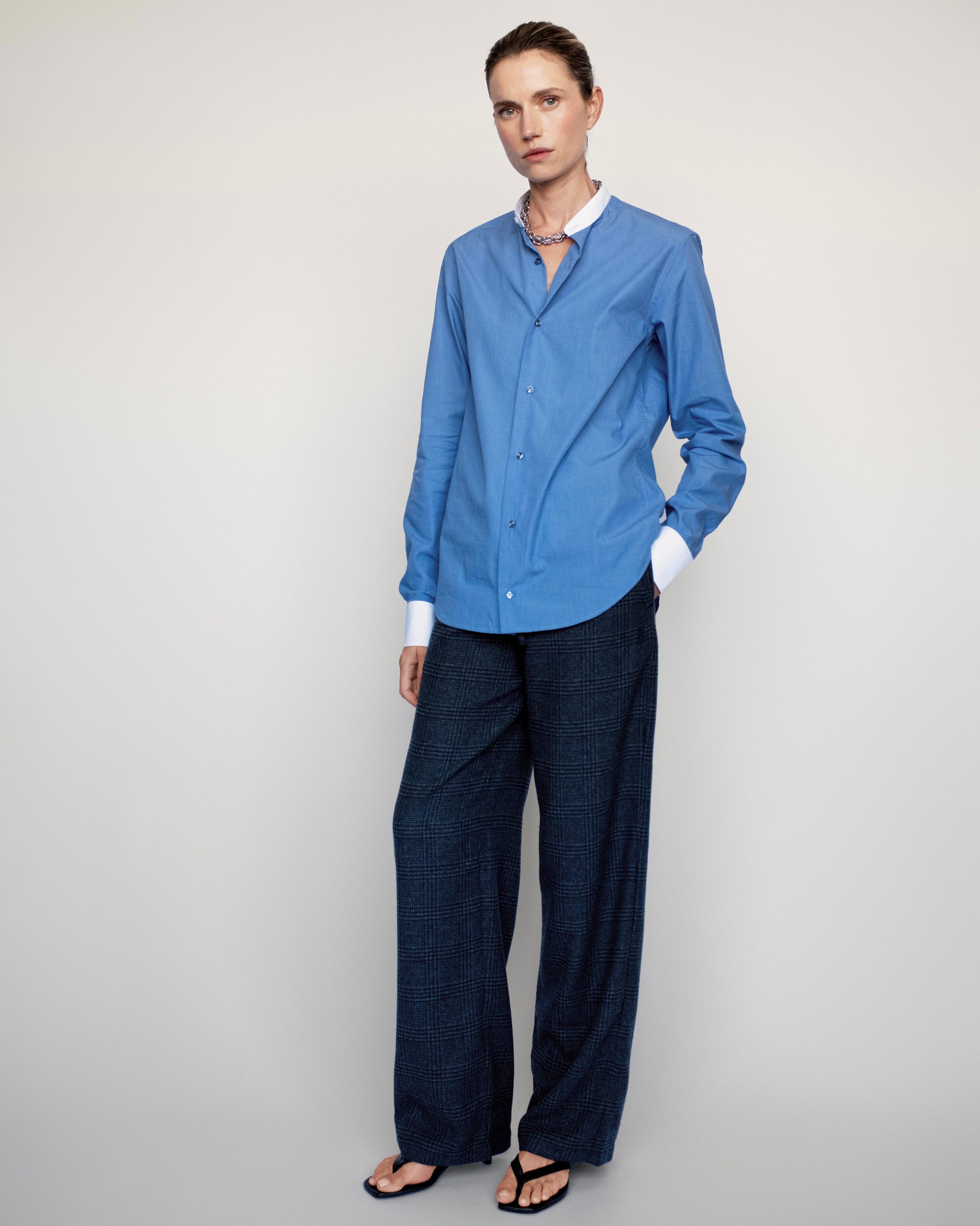 Chemise bleu profond Gabi