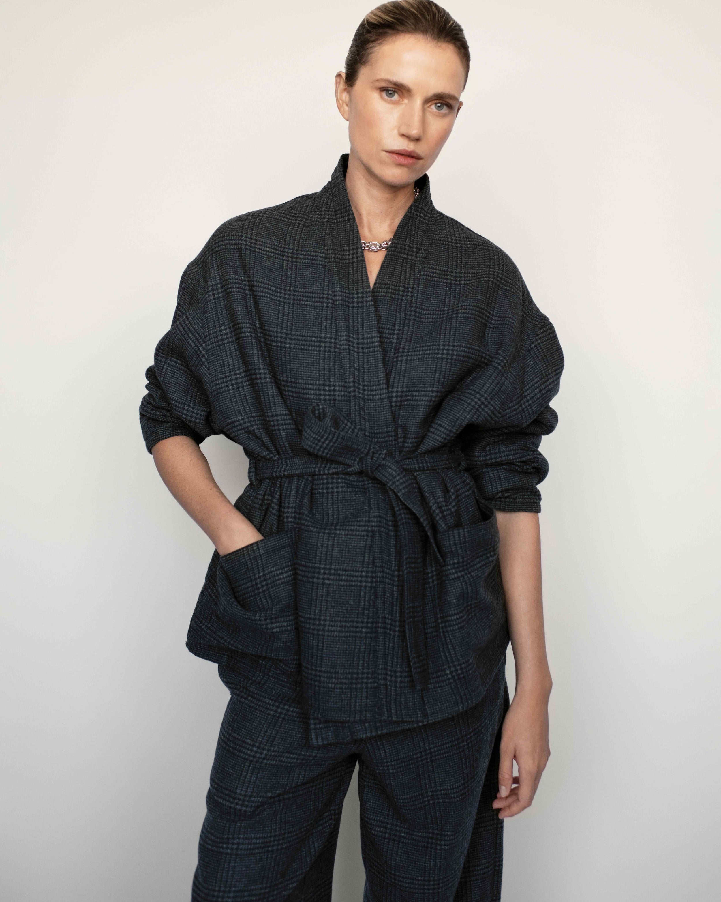 Kimono Prince-de-Galles Rumi