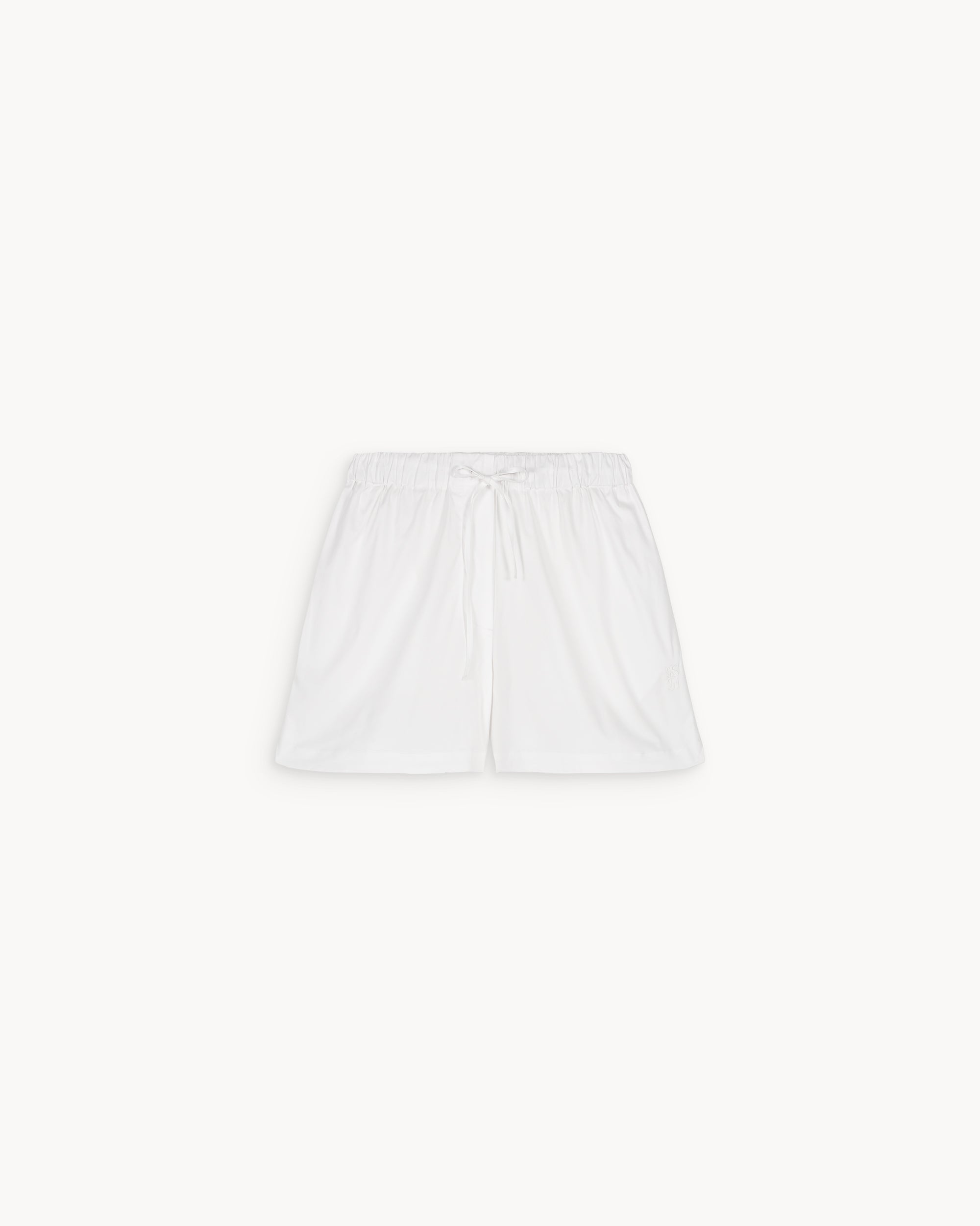 Alex White Cotton Poplin Shorts