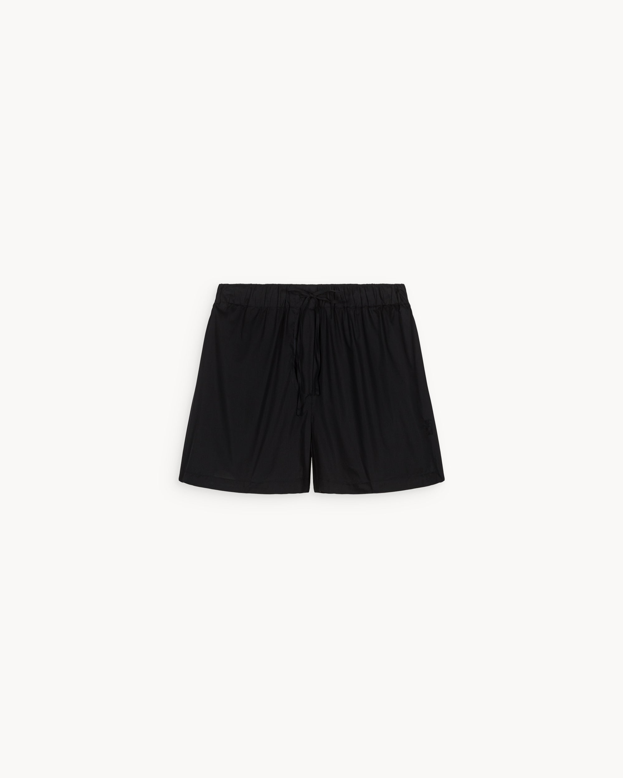 Short en voile de coton noir Alex