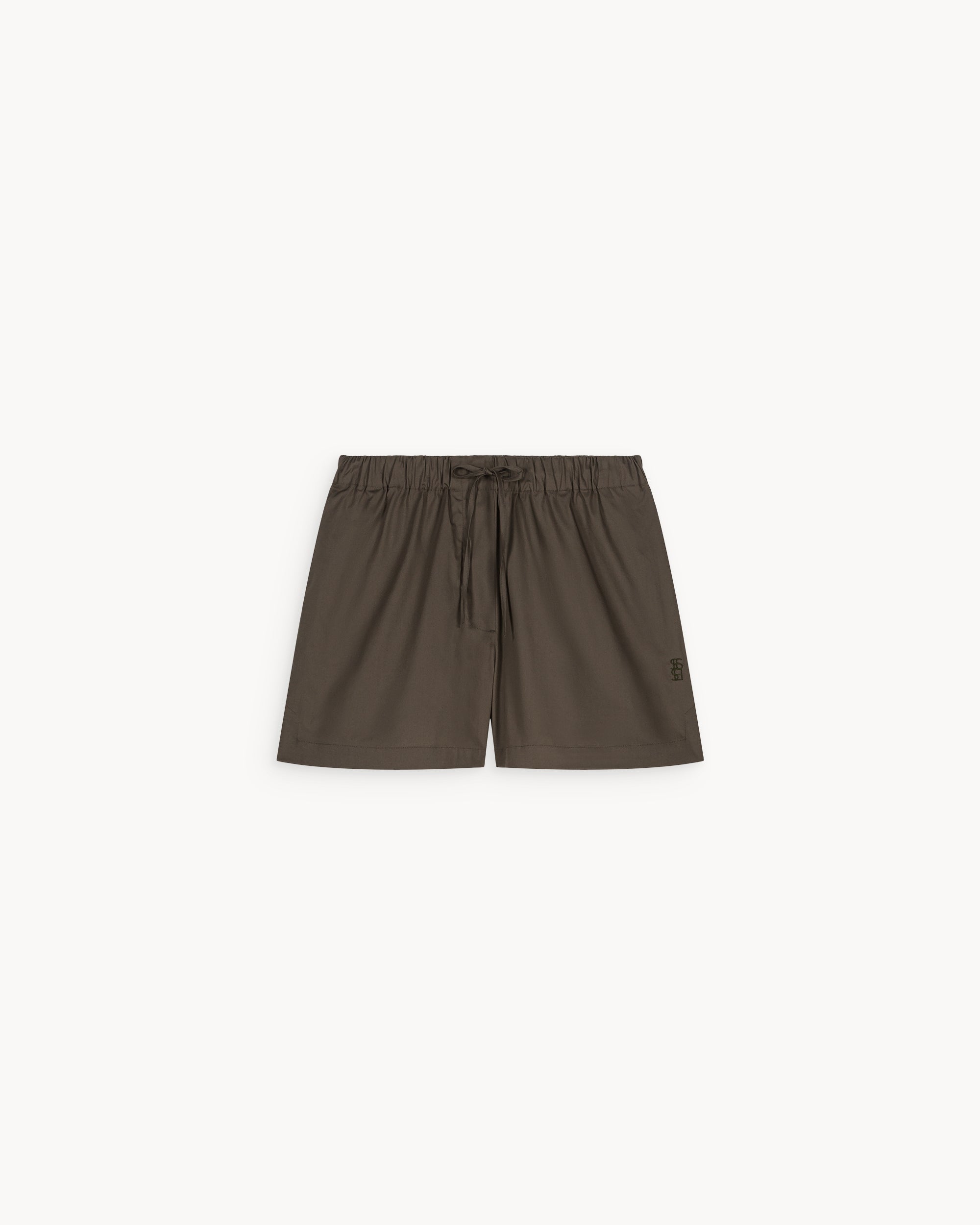 Alex Taupe Cotton Poplin Shorts