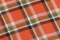 Flanelle de coton en tartan orange