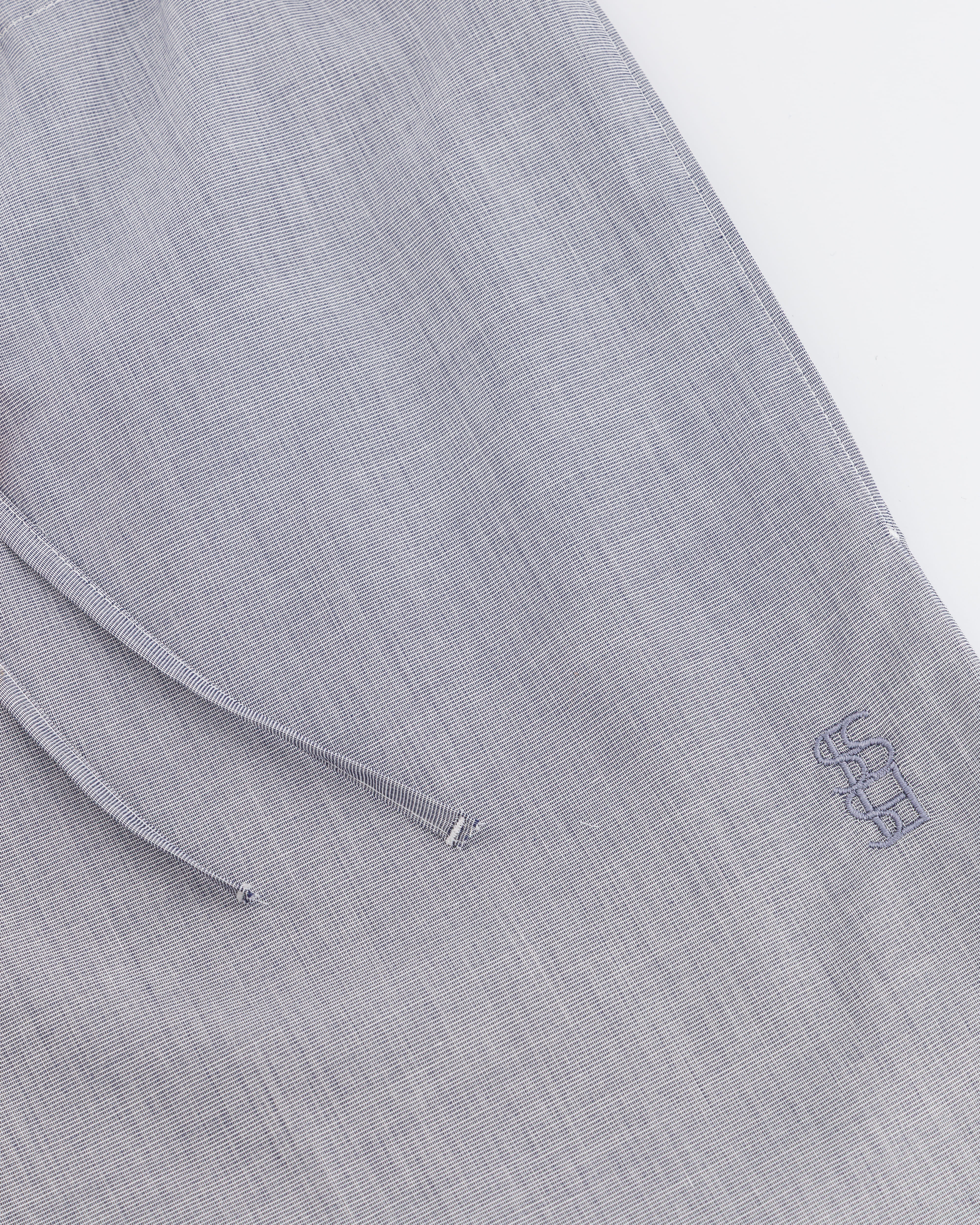 Pantalon en popeline de coton gris Lou