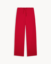 Charger l&#39;image dans la galerie, Pantalon en popeline de coton rouge Lou
