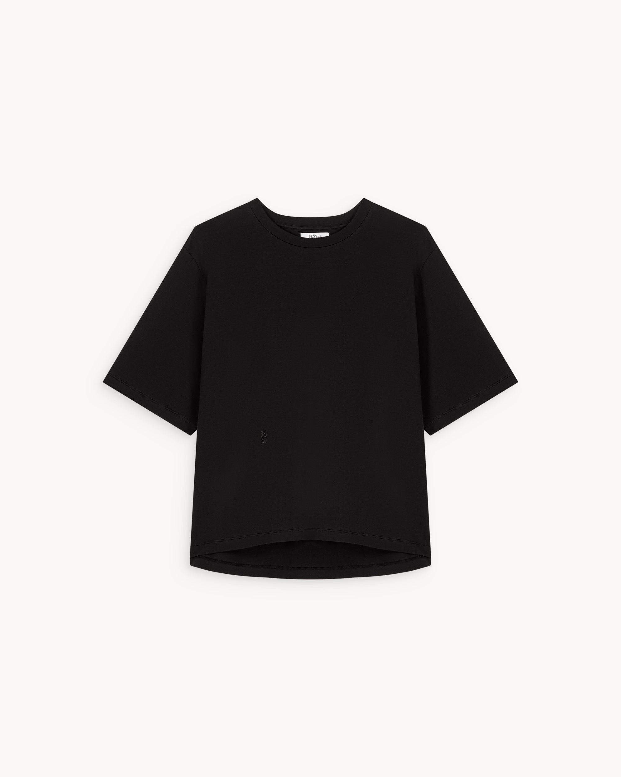 The Oversize T-shirt in black cotton