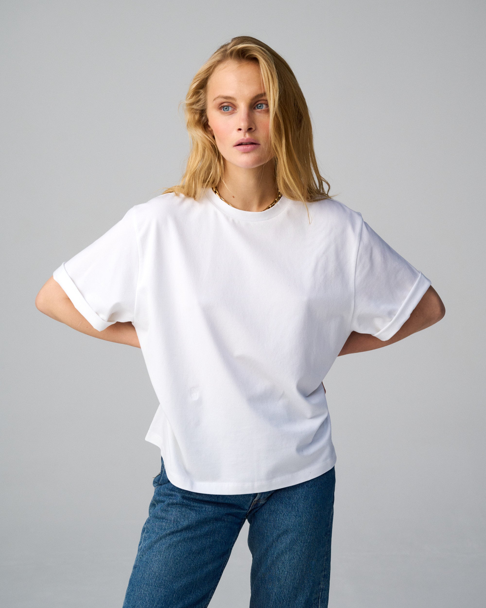  T-shirt L’Oversize en coton blanc