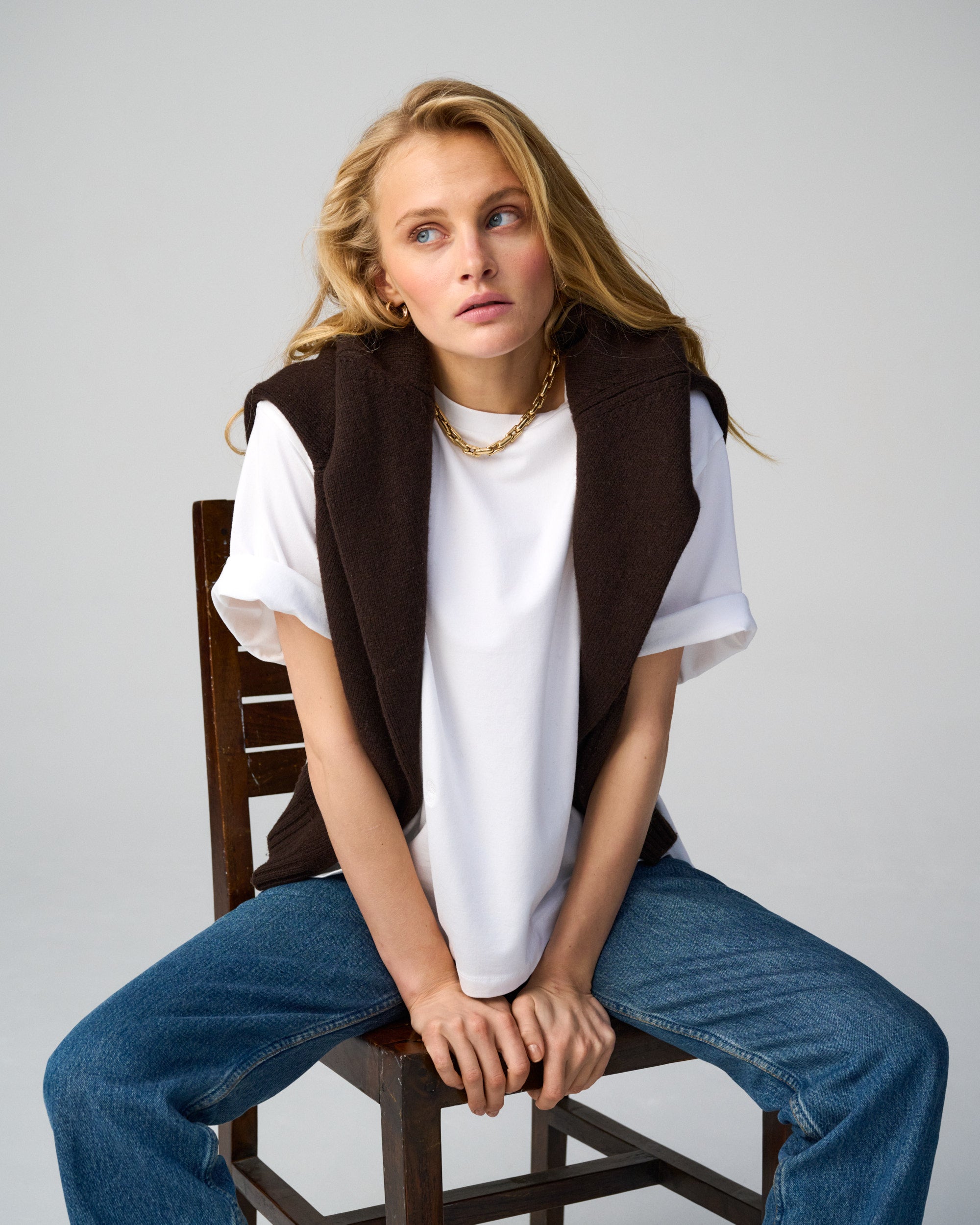 The Oversize T-shirt in White Cotton