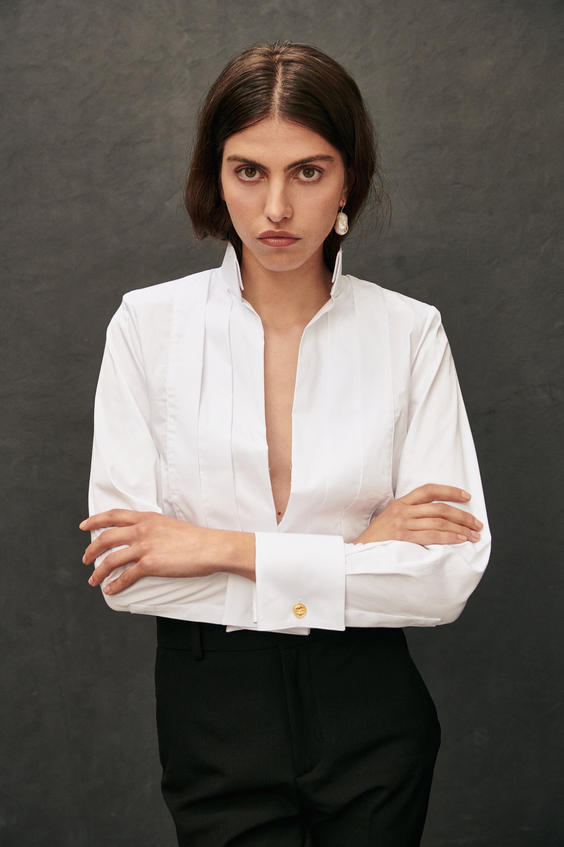 Boutons de manchettes dorés Vierge