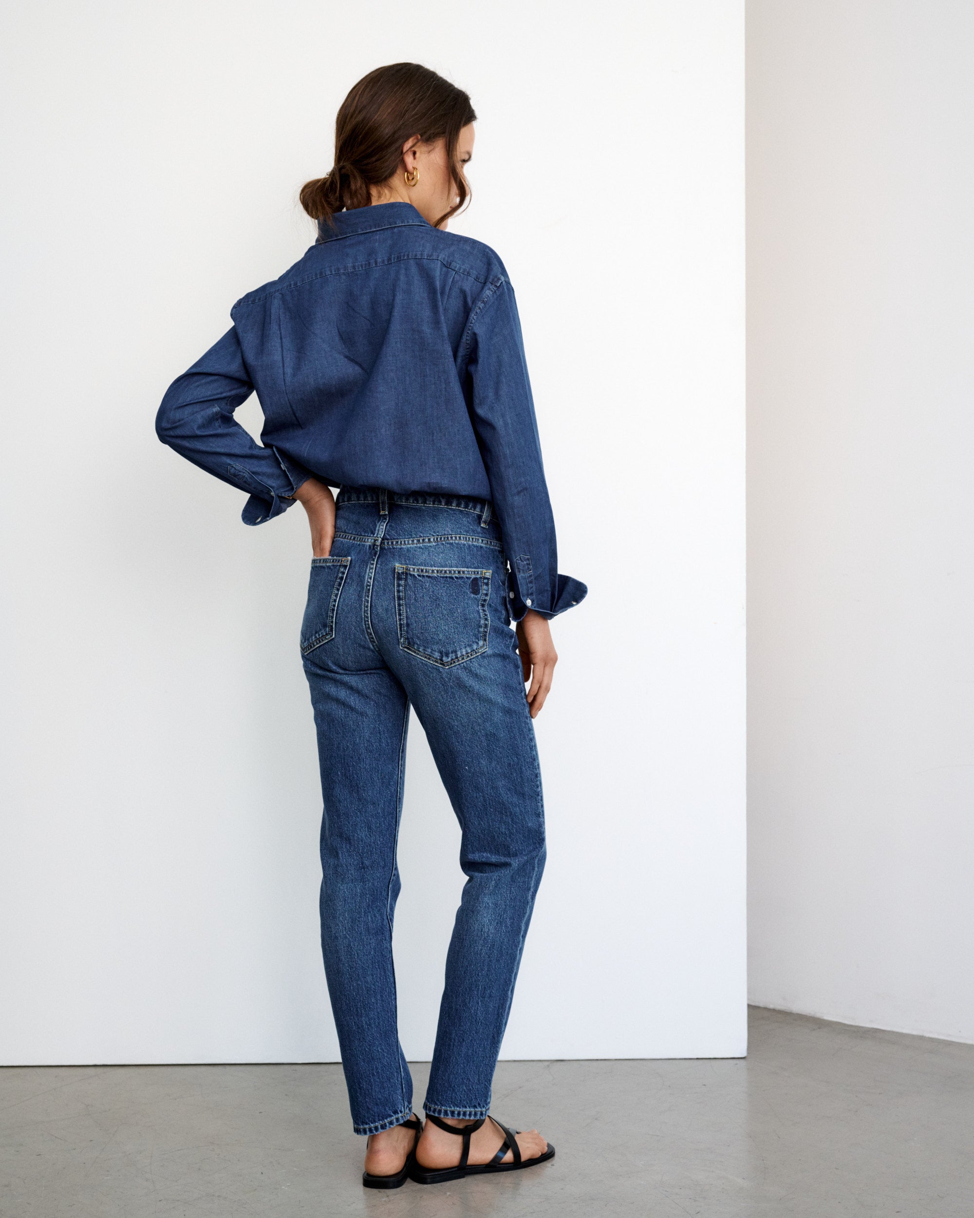 Jean bleu coupe droite Spencer