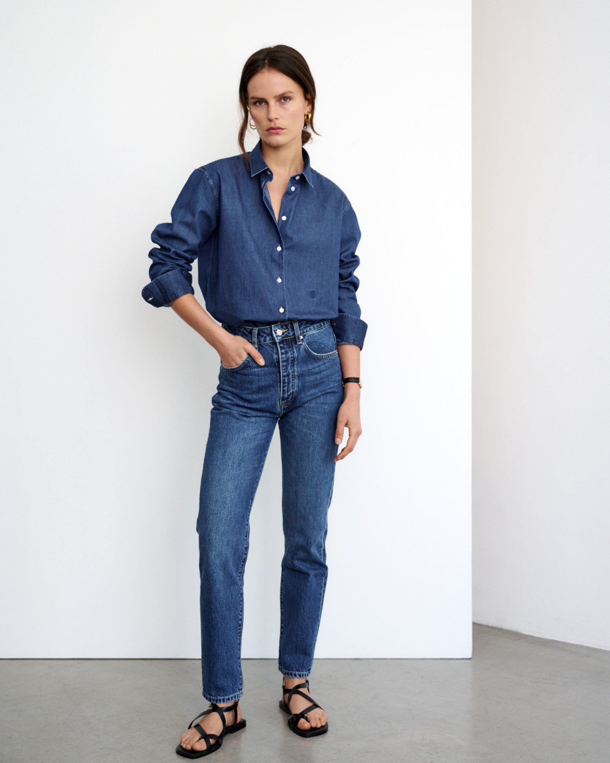 Spencer Straight Cut Blue Jeans