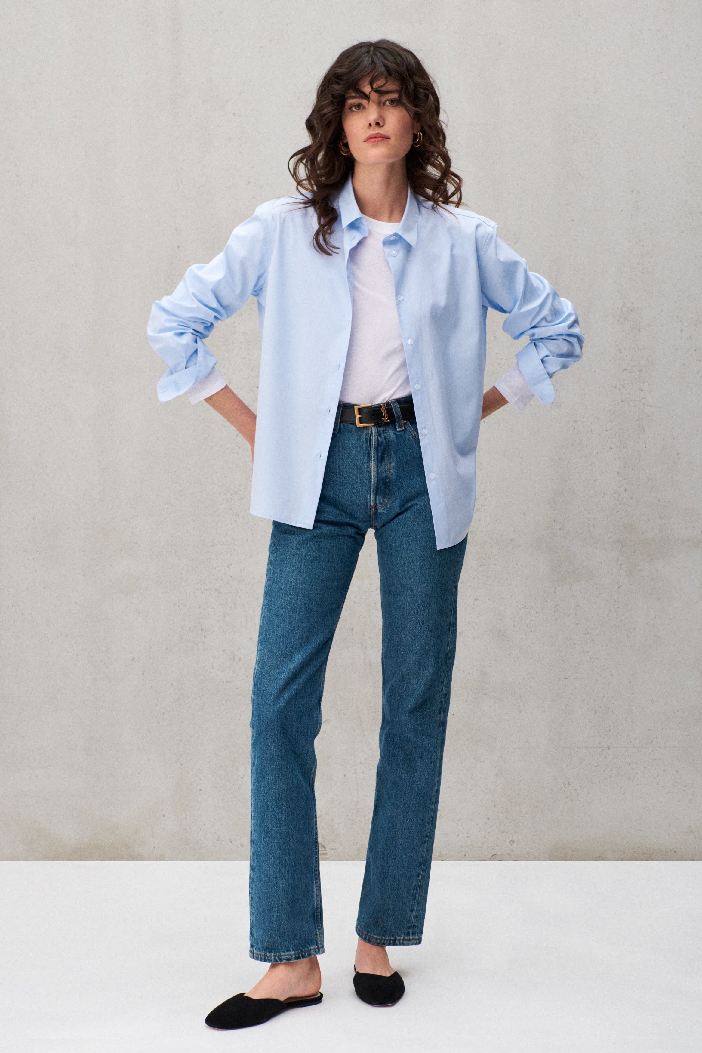 Chemise bleu ciel Esther