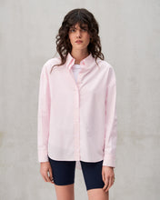 Charger l&#39;image dans la galerie, Chemise oversize en popeline de coton rose pâle
