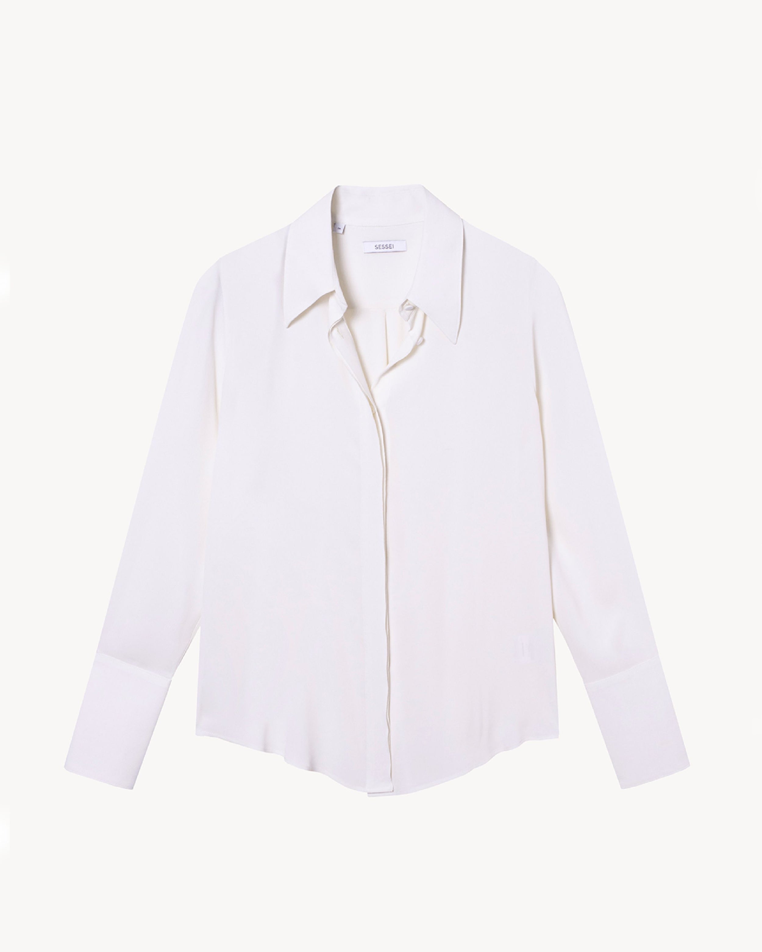 Chemise en soie ivoire