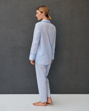 Charger l&#39;image dans la galerie, Pyjama en voile de coton bleu ciel
