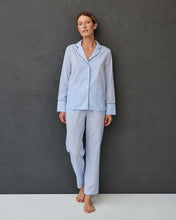 Charger l&#39;image dans la galerie, Pyjama en voile de coton bleu ciel 
