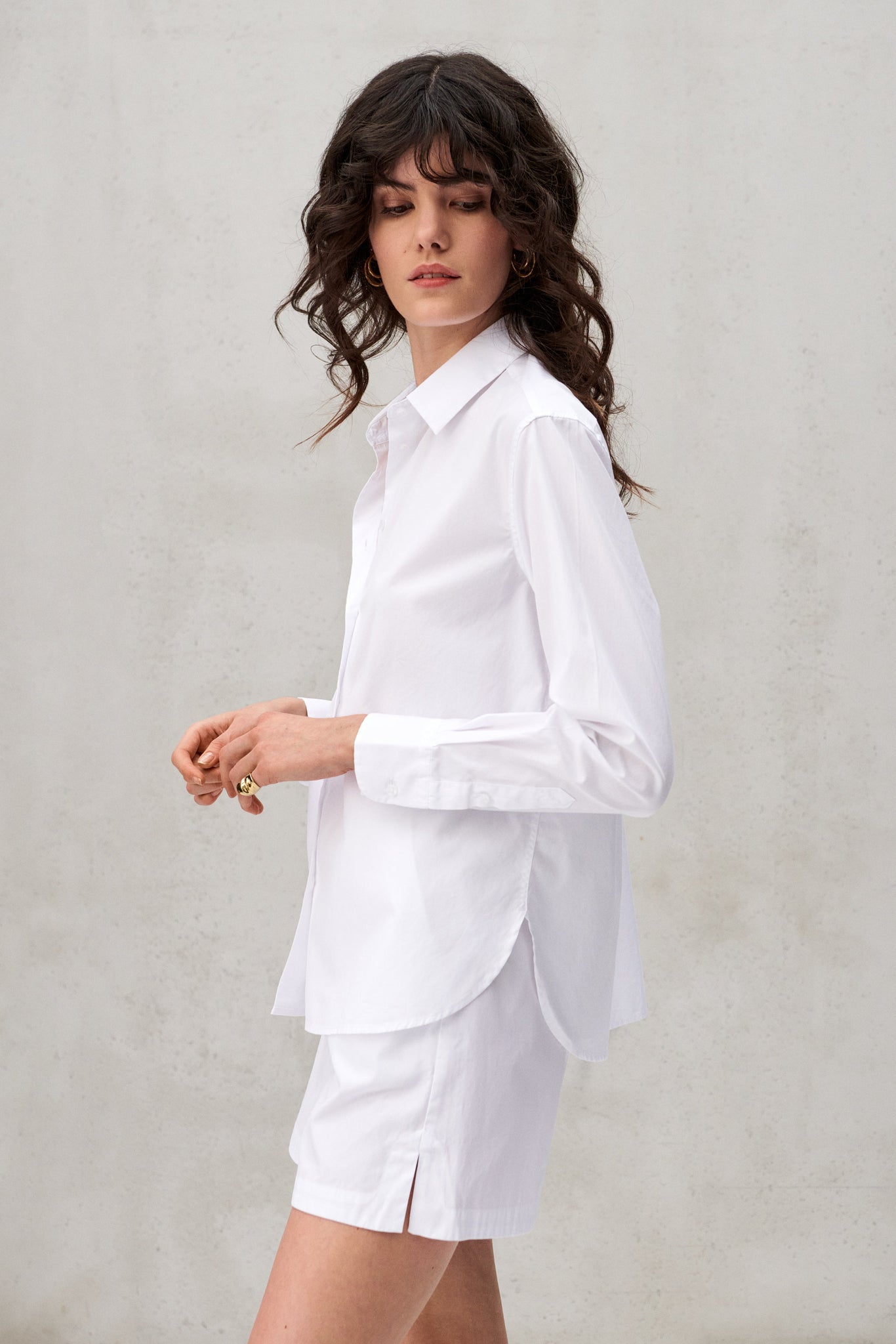 Chemise en popeline de coton - Rose/Bleu - Femme - FR Chemise en popeline de coton - Rose/Bleu - Femme - FR