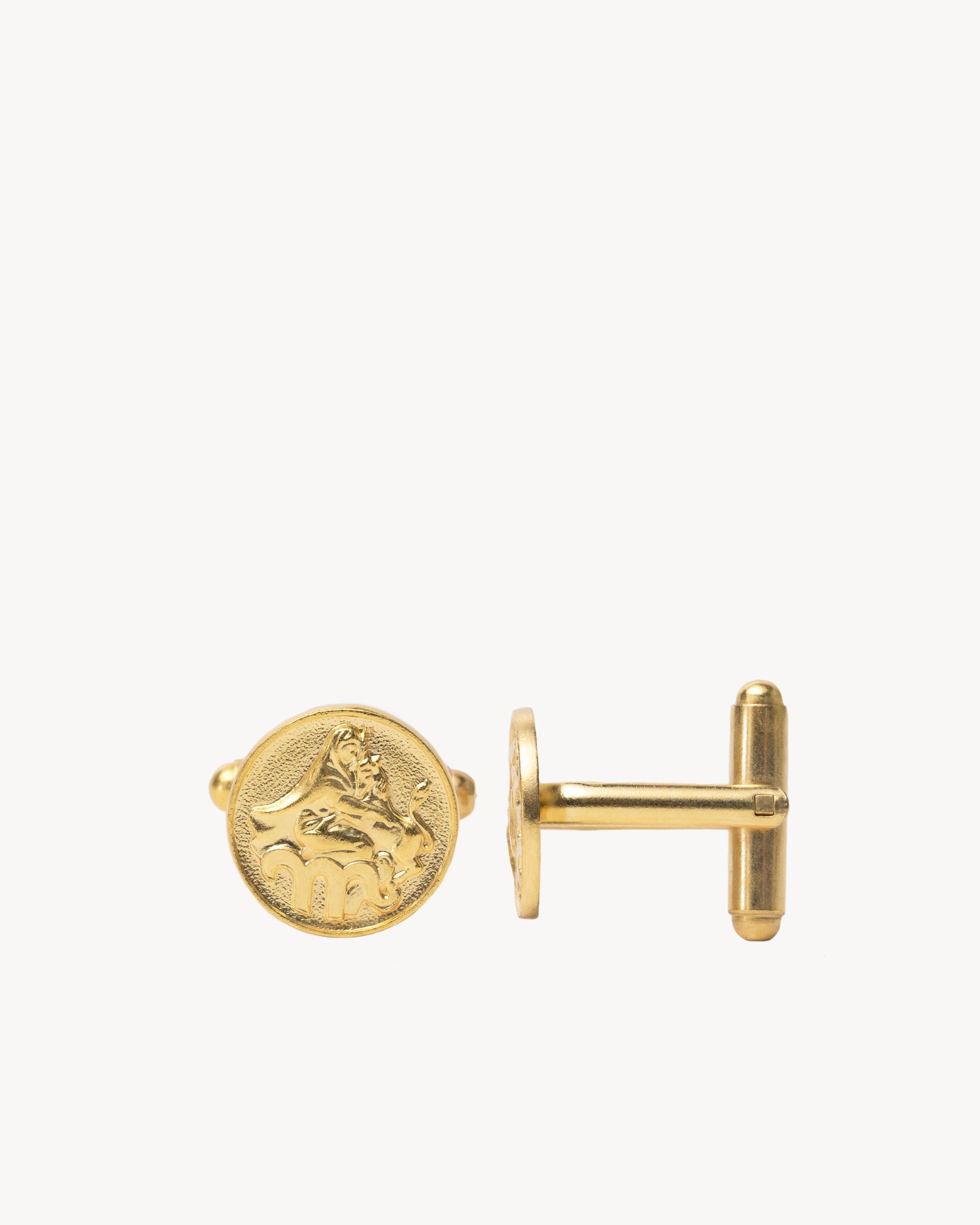 Boutons de manchettes dorés Vierge