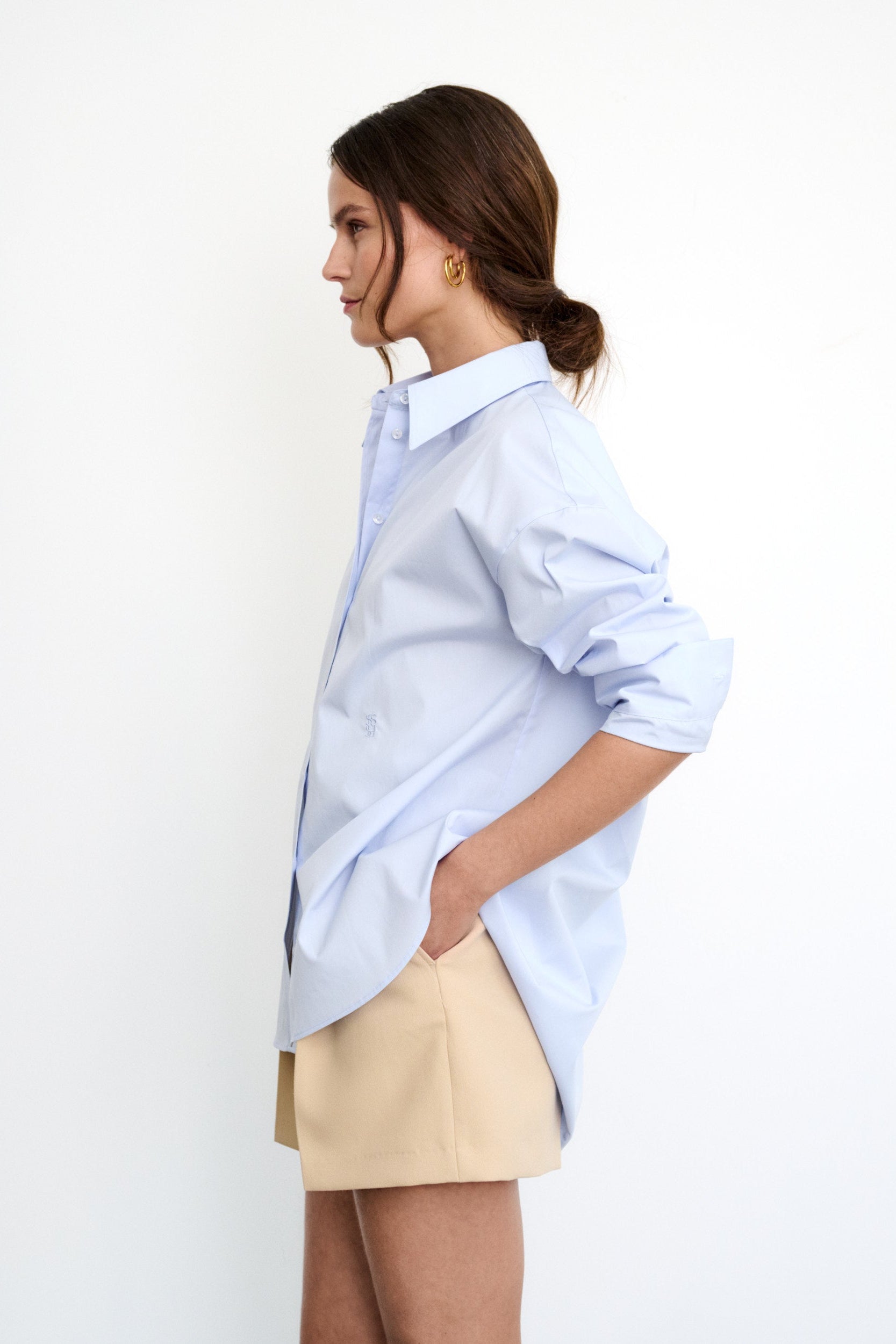 Chemise bleu ciel Kaia
