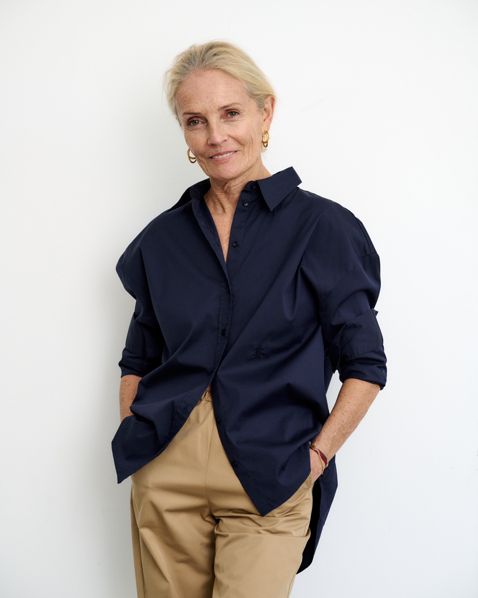 Chemise bleu marine Kaia